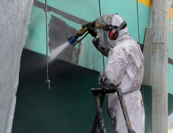 L’aérogommage antifouling